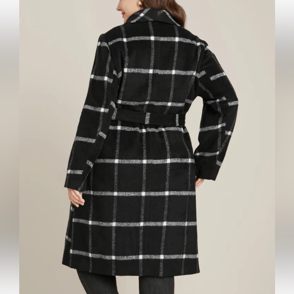•new• BLOOMCHIC Plaid Coat - Picture 4 of 11